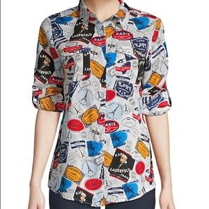 KarlLagerfeld Top With A Whimsical Pattern Small